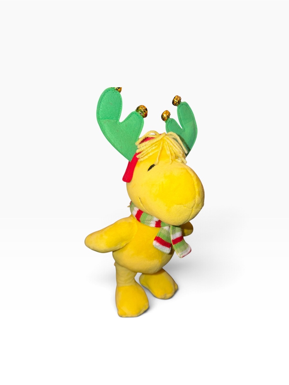 Peanuts Animated Musical Christmas Woodstock Plush Dancing Reindeer 13"